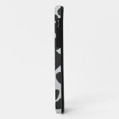 Coques Case-Mate iPhone Imprimés noir et blanc Monogramme Dalmatien (Dos/Gauche)