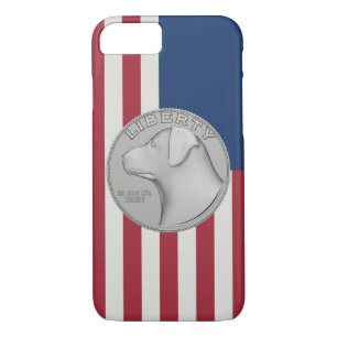 Case-Mate iPhone Case In Dog We Trust - Coin on USA flag