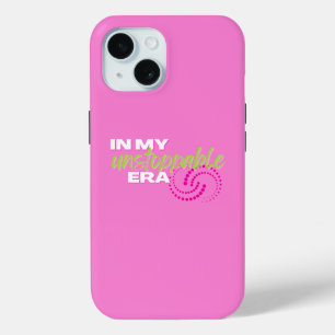 Coque Pour iPhone 15 Inarrêtable, Dans mon époque imparable, Preppy, ro