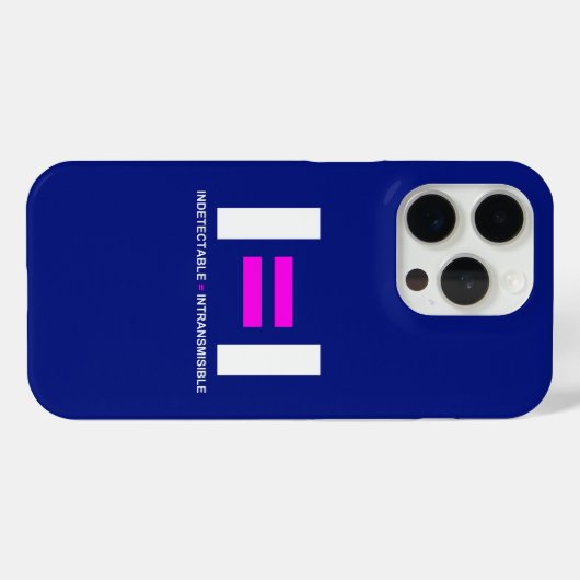 Coques Case-Mate iPhone Indétectable es igual a Intransmisible VIH (Verso (horizontal))