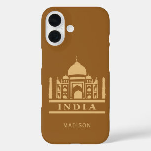Coques iPhone 16 INDIA nom et couleur personnalisés