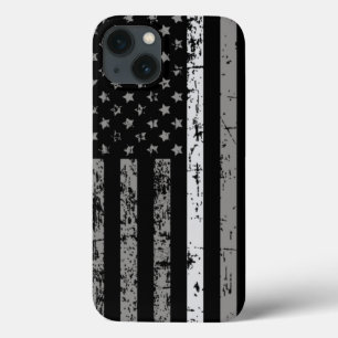 Case-Mate iPhone Case Indicateur américain de la ligne gris mince de l'a