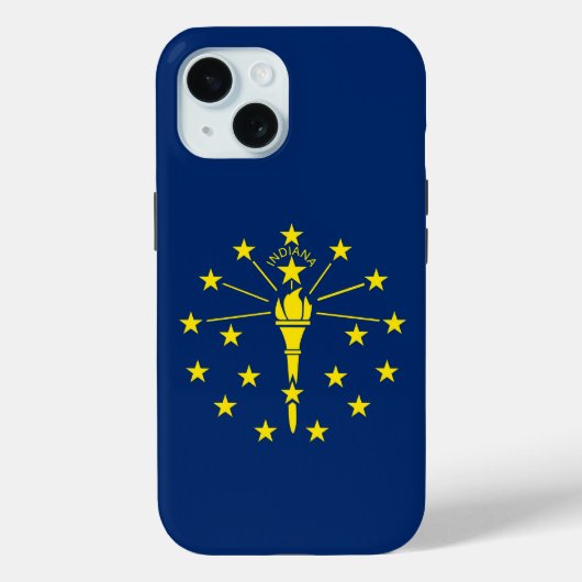 Coques Case-Mate iPhone Indicateur Apple iPhone 15 Coque-Mate Indiana (Verso)