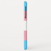 Coques Case-Mate iPhone Indicateur de fierté transgenre (Dos/Gauche)