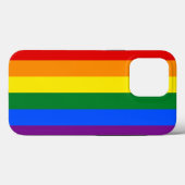 Coques Case-Mate iPhone Indicateur de la fierté arc-en-ciel (Verso (horizontal))