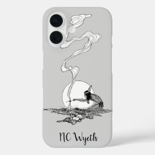 Coques iPhone 16 Indien dans sa solitude par NC Wyeth Western Vinta