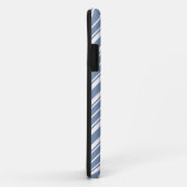 Coques Case-Mate iPhone Indigo Blue, White Ticking Stripe iPhone 5/5s Coqu (Dos/Droite)