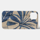 Coques Case-Mate iPhone Indigo Hibiscus (Verso (horizontal))