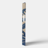 Coques Case-Mate iPhone Indigo Hibiscus (Verso / Droite)
