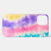 Coques Case-Mate iPhone Indigo Old Dirty Wall. Dye Bohemian. Jaune (Verso (horizontal))