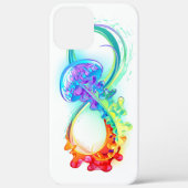 Coques Case-Mate iPhone Infini avec méduse arc-en-ciel (Verso)