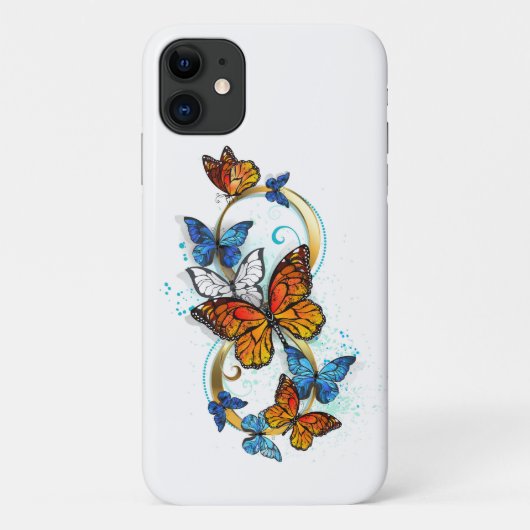 Coques Case-Mate iPhone Infini de papillons monarques (Dos)