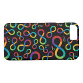 Coques Case-Mate iPhone Infini Neurodiversity d'arc-en-ciel d'autisme (Dos (Horizontal))