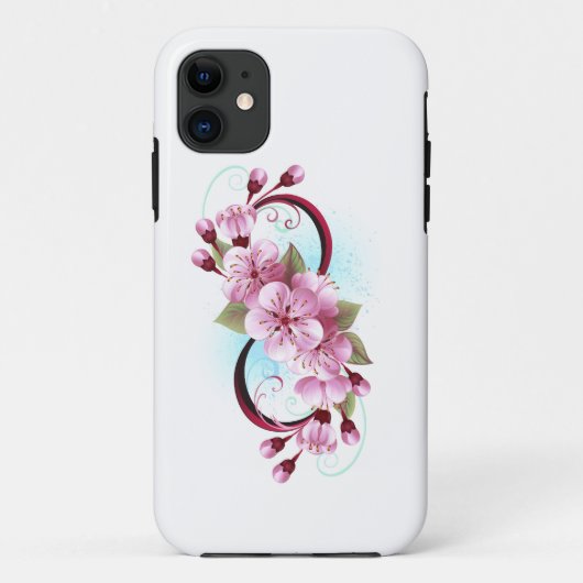 Coques Case-Mate iPhone Infinité avec les fleurs Sakura (Dos)