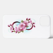 Coques Case-Mate iPhone Infinité avec les fleurs Sakura (Verso (horizontal))