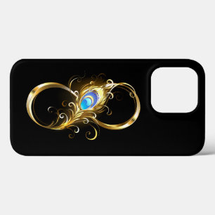 Case-Mate iPhone Case Infinité avec plume de paon doré