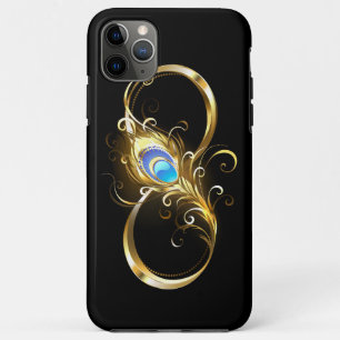 Case-Mate iPhone Case Infinité avec plume de paon doré
