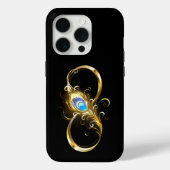Coques Case-Mate iPhone Infinité avec plume de paon doré (Verso)