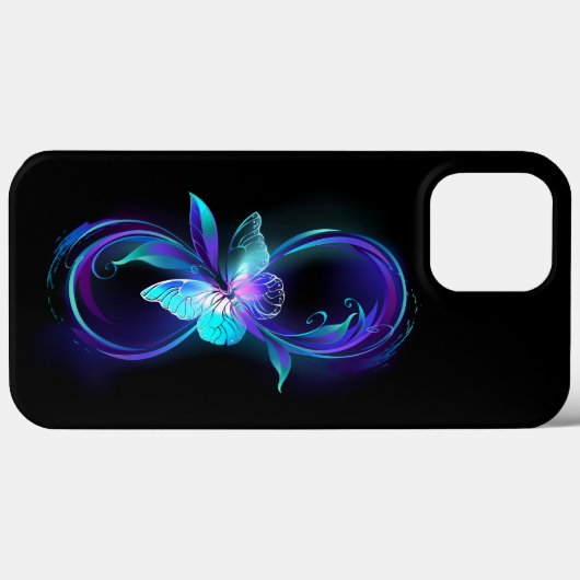 Coques Case-Mate iPhone Infinité brillante avec papillon magique (Verso (horizontal))