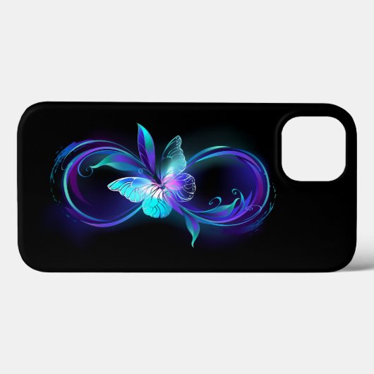 Coques Case-Mate iPhone Infinité brillante avec papillon magique (Verso (horizontal))