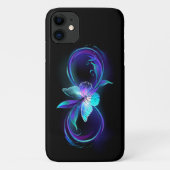 Coques Case-Mate iPhone Infinité brillante avec papillon magique (Dos)