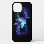Coques Case-Mate iPhone Infinité brillante avec papillon magique (Verso)