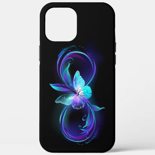 Coques Case-Mate iPhone Infinité brillante avec papillon magique (Verso)