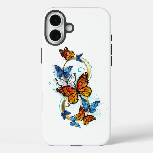 Coques Case-Mate iPhone Infinité de papillons monarques (Verso)