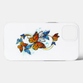Coques Case-Mate iPhone Infinité de papillons monarques (Verso (horizontal))