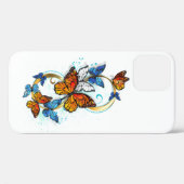 Coques Case-Mate iPhone Infinité de papillons monarques (Verso (horizontal))