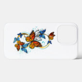Coques Case-Mate iPhone Infinité de papillons monarques (Verso (horizontal))