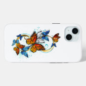 Coques Case-Mate iPhone Infinité de papillons monarques (Verso (horizontal))