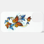 Coques Case-Mate iPhone Infinité de papillons monarques (Retour (horizontal))