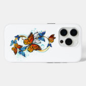 Coques Case-Mate iPhone Infinité de papillons monarques (Verso (horizontal))