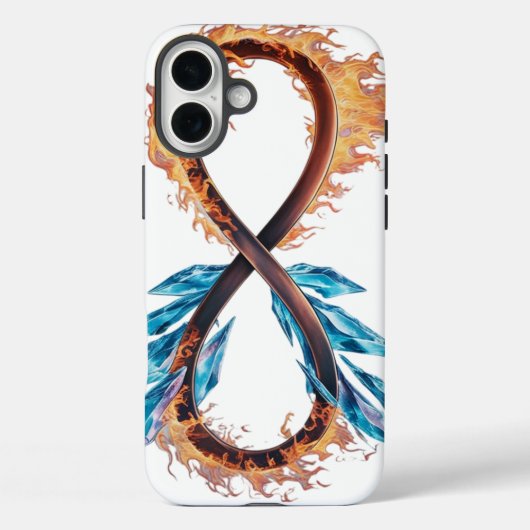 Coques Case-Mate iPhone Infinité incendie et glace - iPhone d'Apple (Verso)