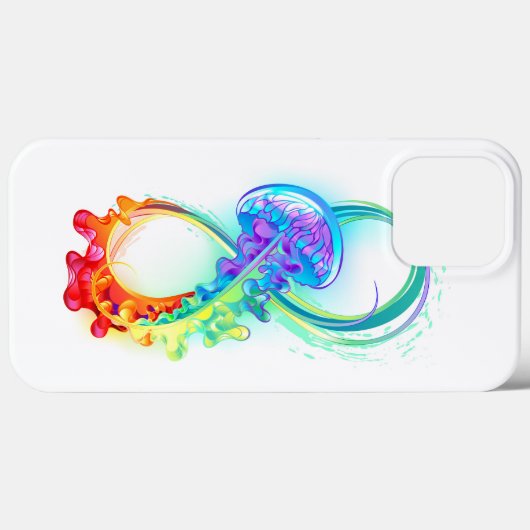 Coques Case-Mate iPhone Infinity avec Rainbow Jellyfish (Verso (horizontal))