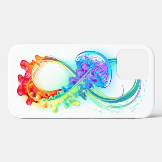 Coques Case-Mate iPhone Infinity avec Rainbow Jellyfish (Verso (horizontal))
