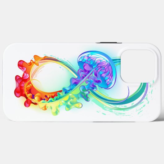 Coques Case-Mate iPhone Infinity avec Rainbow Jellyfish (Verso (horizontal))