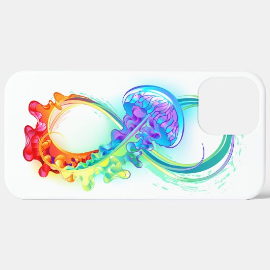 Coques Case-Mate iPhone Infinity avec Rainbow Jellyfish (Verso / Droite)