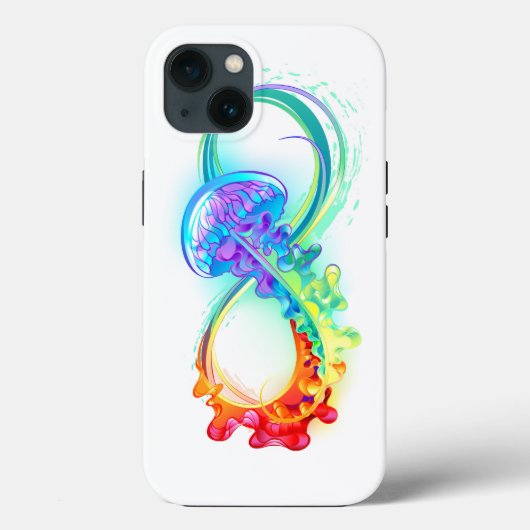 Coques Case-Mate iPhone Infinity avec Rainbow Jellyfish (Verso)