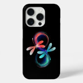 Coques Case-Mate iPhone Infinity with glowing dragonflies (Verso)
