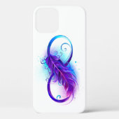 Coques Case-Mate iPhone Infinity with purple feather (Verso)