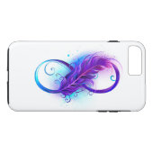 Coques Case-Mate iPhone Infinity with purple feather (Dos (Horizontal))