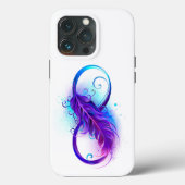 Coques Case-Mate iPhone Infinity with purple feather (Verso)
