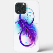 Coques Case-Mate iPhone Infinity with purple feather (Verso)
