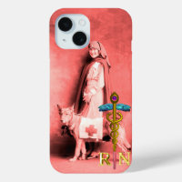 INFIRMER ET SECOURIR DOG /Gold Caduceus RN Emblem