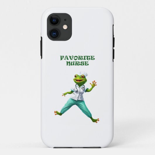 Coques Case-Mate iPhone infirmière 4 grenouille, cadeau de Noël, AI généré (Dos)