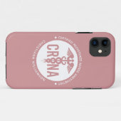 Coques Case-Mate iPhone Infirmière anesthésiste certifiée CRNA personnalis (Dos (Horizontal))