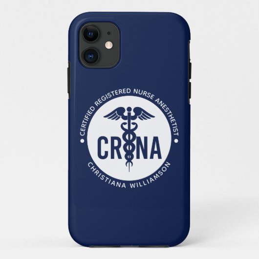 Coques Case-Mate iPhone Infirmière anesthésiste certifiée CRNA personnalis (Dos)