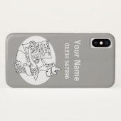 Coques Case-Mate iPhone Infirmière - Caricature à thème Médicale (Dos (Horizontal))